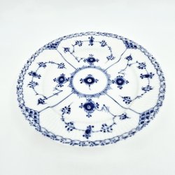 Musselmalet Halvblonde Sildetallerken nr. 1-573. sortering 1