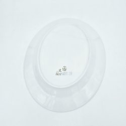 Bl� Blomst Kantet Ovalt Fad nr. 10-8605. sortering 1  