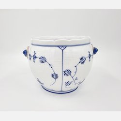 Musselmalet Riflet Urtepotteskjuler nr. 1-125. sortering 3