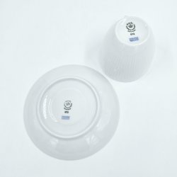 Hvid Halvblonde Kaffekop nr. 072. Sortering 2 