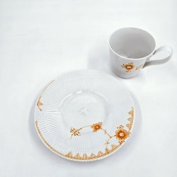 Royal Copenhagen Multifarvet Elements Tangerine Hjhankskop nr. 093. sortering 1 