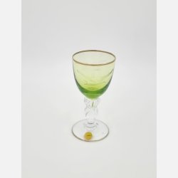 Mgeglas Hvidvinsglas Med Guldkant