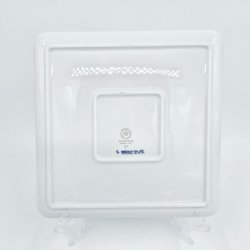 Musselmalet Riflet Firkantet Tallerken nr. 720. sortering 2