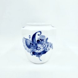 Bl� Blomst Kantet Vase nr. 10-8612. sortering 1