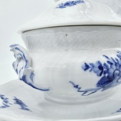 Bl Blomst Svejfet Sovseskl nr. 10-1653. sortering 3 Sjlden 