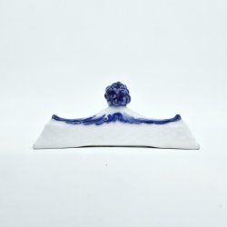  Bl Blomst Flettet Knivstol nr. 10-8242. sortering 1 Sjlden