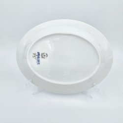 Musselmalet Halvblonde Ovalt Fad nr. 1-531. sorterin 2 