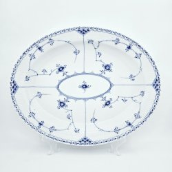 Musselmalet Halvblonde Ovalt Fad nr. 1-534. sortering 2  