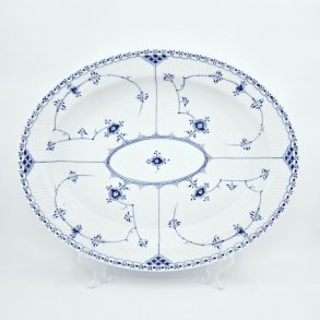 Musselmalet Halvblonde Ovalt Fad nr. 1-534. sortering 2  