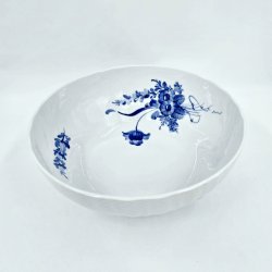 Bl� Blomst Svejfet Salatkumme nr. 10-1643. sortering 1  
