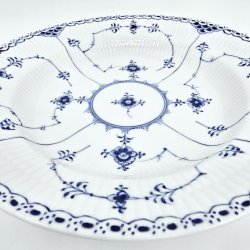 Musselmalet Halvblonde Dyb Tallerken nr. 1-565. sortering 2  