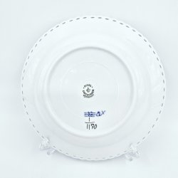 Musselmalet Helblonde Dyb Tallerken nr. 1-1170. sortering 1 