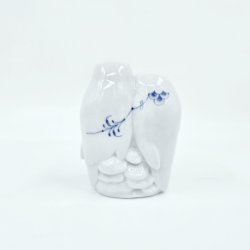 Bl� Palmette 2 Ugler Figur nr. 077. sortering 1