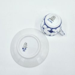 B &amp; G Musselmalet Riflet Espressokop sortering 1 