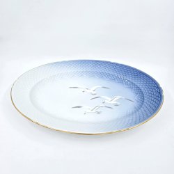Mgestel Stort Ovalt Fad nr. 15 Med Guldkant 2 sortering  