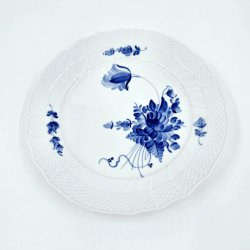 Bl� Blomst Svejfet Middagstallerken nr. 10-1710. sortering 1