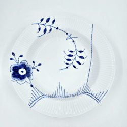 Bl Mega Riflet Dyb Tallerken nr. 630. sortering 1   