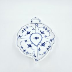 Musselmalet Riflet Blad Asiet nr. 1-143. sorterin 1 