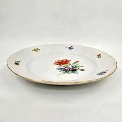 Saksisk Blomst Middagstallerken nr. 25. sortering 1 