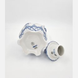 Musselmalet Helblonde Stor Kaffekande nr. 1-1202. sortering 1