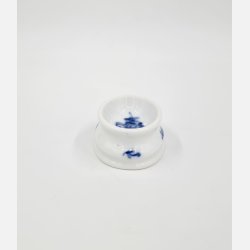 Bl Blomst Flettet Saltkar nr. 10-8141. sortering 1 Sjlden  