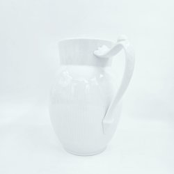 Hvid Riflet Kande nr. 444. sortering 2  