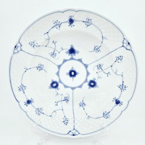 B & G Musselmalet Stor Dyb Tallerken nr. 22. sortering 1