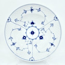 B &amp; G Musselmalet Dyb Tallerken nr. 1008. sortering 1