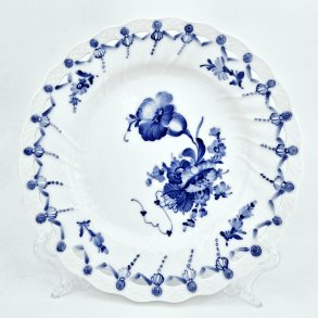 Bl Blomst Helblonde Middagstallerken nr. 10-1746. sortering 2 Sjlden  