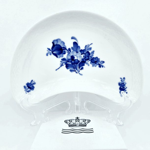 Bl� Blomst Flettet Halvm�ne Asiet nr. 8010. sortering 3  