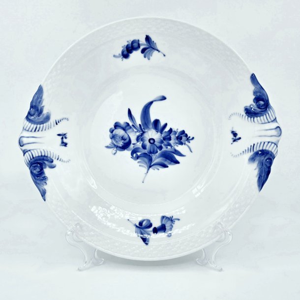 Bl� Blomst Flettet Rundt Fad nr. 10-8162. sortering 1 