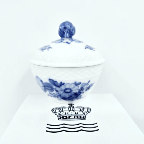 Bl� Blomst Flettet Sukkersk�l nr. 10-8081. sortering 2