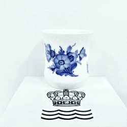 Bl� Blomst Flettet Vase nr. 10-8253. sortering 2   