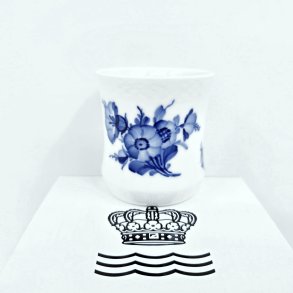 Bl� Blomst Flettet Vase nr. 10-8253. sortering 2   