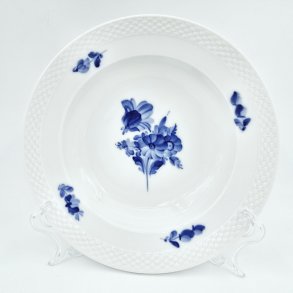 Bl Blomst Flettet Dyb Tallerken nr. 10-8105. sortering 2 