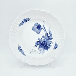 Bl Blomst Svejfet Frokosttallerken nr. 1623. sortering 3 