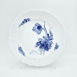 Bl Blomst Svejfet Frokosttallerken nr. 1623. sortering 3 