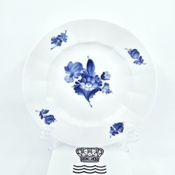 Bl Blomst Kantet Stor kagetallerken nr. 10-8514. sortering 2