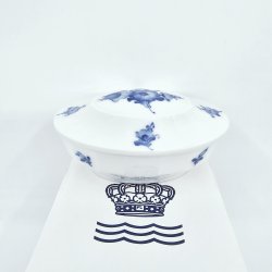 Bl Blomst Kantet Skl Med Lg nr. 10-8600. sortering 1 Sjlden