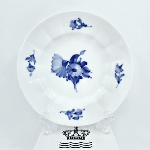 Bl� Blomst Kantet Stor Kagetallerken nr. 10-8518. sortering 1 