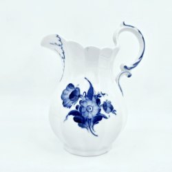 Bl� Blomst Kantet Stor Kande nr. 10-8526. sortering 1