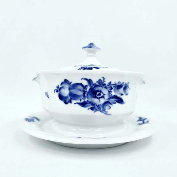 Bl� Blomst Kantet Sovsesk�l nr. 10-8602. sortering 2 Sj�lden 