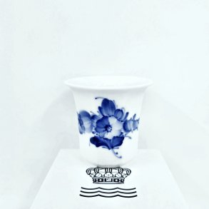 Bl� Blomst Kantet Vase nr. 10-8618. sortering 2 