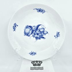 Bl� Blomst Flettet Rundt Fad nr. 10-8212. sortering 1 