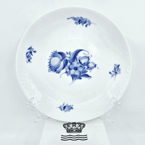 Bl� Blomst Flettet Rundt Fad nr. 10-8212. sortering 1 