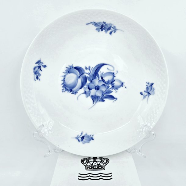 Bl� Blomst Flettet Rundt Fad nr. 10-8212. sortering 1 