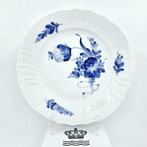 Bl� Blomst Svejfet Frokosttallerken nr. 1623. sortering 1   