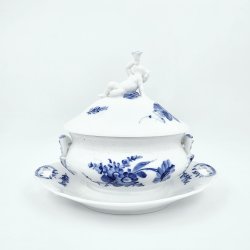 Bl Blomst Svejfet Sovseskl nr. 10-1653. sortering 3 Sjlden 