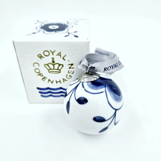 Bl� Mega Riflet Julekugle. 1 sortering 