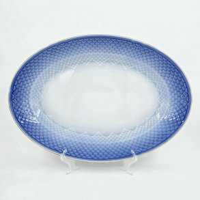 Bl Tone Ovalt Fad Med Guldkant nr. 15. sortering 2 